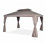 Alice's Garden - Pergola Divodorum 3x4m con Cortinas corredizas