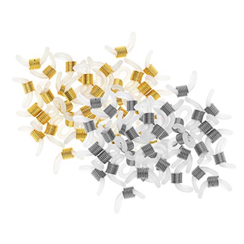 Dailymall 50 Stks Rubber Connectors Ends Brillen Houder Reparatie Ketting Cord Loop - Goud, zoals beschreven - Image 8
