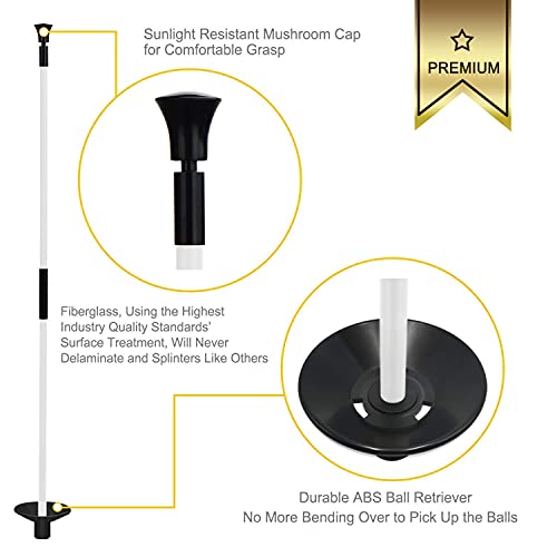 KINGTOP Golf Flagstick Mini, Putting Green Flag for Yard, 3 Feet Flagpole 2-Section Design, Golf Pin Flags Set, 1-Pack - Image 3