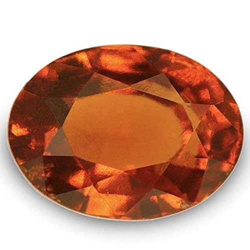 Hessonite pierre gommée originale de 5,25 Ratti grenat certifié 4 carats