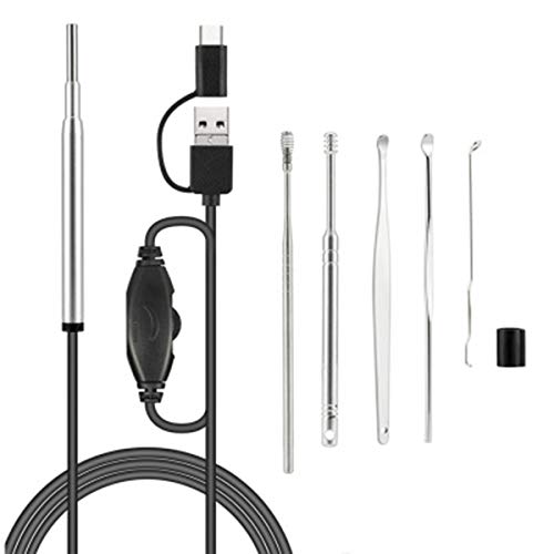 USB-Otoskop,3.9mm Megapixel HD-Ohr Endoskop Kamera, USB-Ohrhörer-Ohrenschmalz Entferner, Für Android, Tablet und mehr