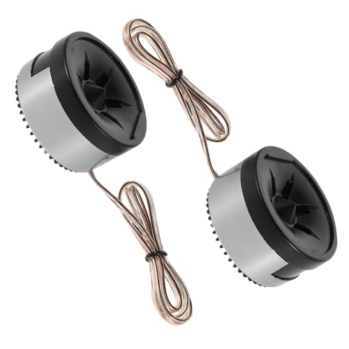 Parliky 1 Pair Mini Dome Speakers for Car Audio System High Efficiency Portable for Music Enthusiasts Present for Him Black