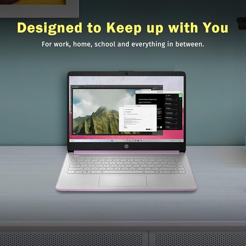 Image of HP Stream 14 inch HD Student & Business Laptop, Intel Processor N150, 16GB RAM, 1.12TB Storage (128GB UFS + 1TB Docking Station), Intel Graphics, 1 Year Office 365, Wi-Fi 6, Win 11, Purple