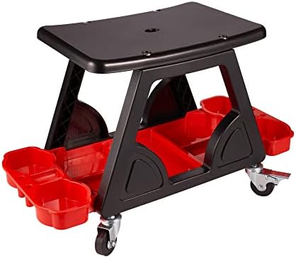 FENG PAI Detailing Seat - Car Heavy Duty Rolling Seat and Rolling Garage Stool, Mechanics Rolling Stool, Creeper Seat for Auto Repair Shop and Work Platform