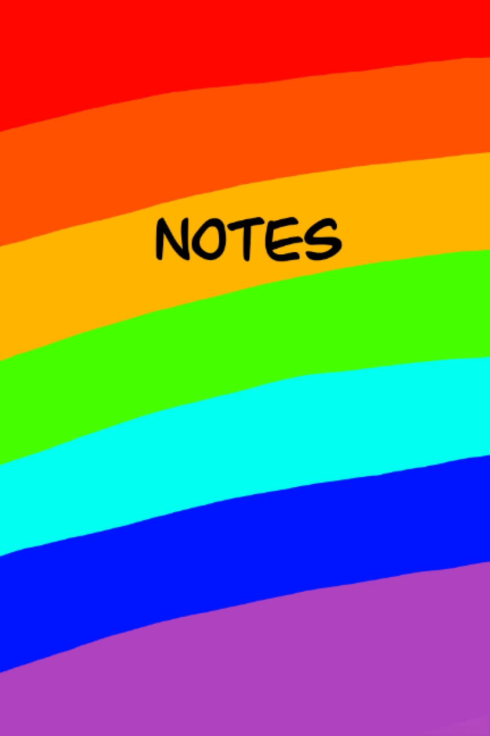 Rainbow Notepad: 100-page lined notebook for rainbow lovers