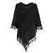 HOSD Nueva mujer Poncho de moda Bufanda de algodón Lady Shawl Poncho...