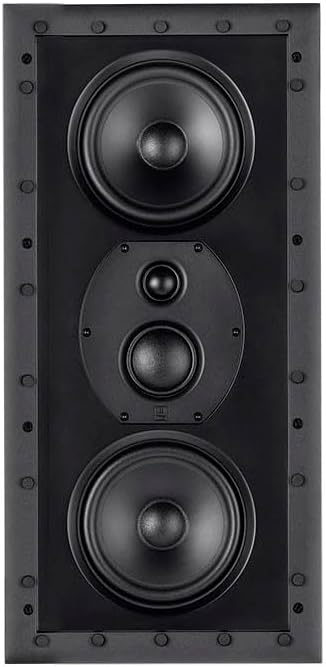 Monolith THX-365IW THX Ultra Certified 3-Way in-Wall Speaker, 1in Silk Dome Tweeter, for Home Theater, Easy Install,Black