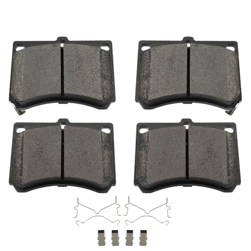 Image of cciyu D473 Brake Pads w /Hardware Front Disc Brake Pad Set | Fit For Ford For Escort 1994-2003,For Mazda For MX-3 1992-1996,For Protege 1990-1998,For Mercury For Tracer 1991-1999