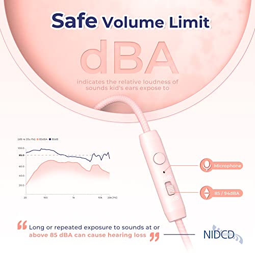 Tribit Kinder kopfhörer, Sicherer Klang, Kopfhörer für Kinder über Ohr, HD Stereokopfhörer mit Mikrofon… - Image 3