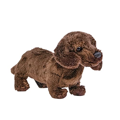 Teddys Rothenburg Kuscheltier Dackel Dunkelbraun 19 cm Plüschdackel Plüschtier