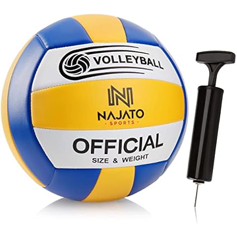NAJATO Sports Pelota Voleibol con Bomba de Bola Cover