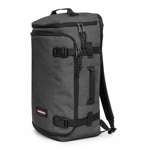 Image of EASTPAK Carry Pack - Convertible Duffel & Backpack, 30L Cabin-Size Travel Bag, Laptop Sleeve, Water Bottle Holder, Multiple Pockets, Black Denim