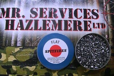 500 Qty - SMK SPITFIRE FLAT HEAD AIR RIFLE PELLETS - .177-4.5mm 7.8 Grain - Tin of 500.