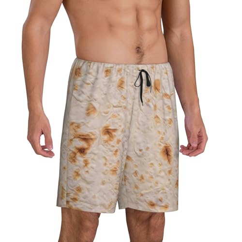 Novastar Mens Pajama Pants - Tortilla Sleep Comfy Shorts Men Pajama Shorts, Pj Pants for Mens Lounge Shorts