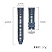 VeveXiao 22mm Rubber Strap Compatible with Huawei Watch GT 6/5/4/3 46mm, Soft Durable Bracelet Nylon Silicone Replacement Band for Huawei Watch GT 6/5/4/3 Pro 46mm Black