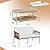 Shintenchi 2 Pieces Patio Furniture Set,Outdoor Patio Furniture Wicker Rattan Conversation Set,Including Glass Coffee Table and Loveseat with Cushion for Backyard,Balcony,Poolside(Beige)