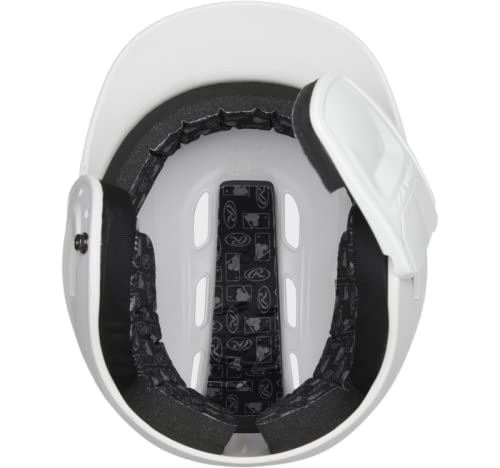 Rawlings | R16 REVERSIBLE EXT | Matte Batting Helmet | Reversible Face Guard | Junior (6 3/8" - 7 1/8") | Matte White by Rawlings - Image 5