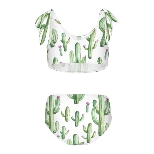 Wusikd Cactus Girls Swimsuits Two Piece White Swimwear Bikini Set for for Girls Size 3T2