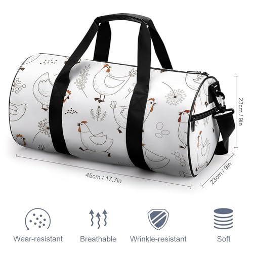 Sac de sport gym poule anti-encombrement le sac de voyage idéal pour ne plus manquer de place - 2