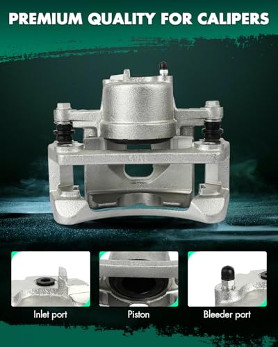 Image of SCITOO Front Right Brake Caliper With Bracket 18B4844 Compatible For Jeep Liberty 2002-2007