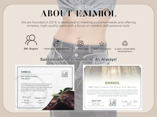 EMMIOL Women Boyfriends Hip Hop 90s Vintage Baggy Jeans Loose Denim Pants Mid-Low Waist Jeans4