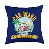 Car Wash Connoisseur, Car Valet Throw Pillow