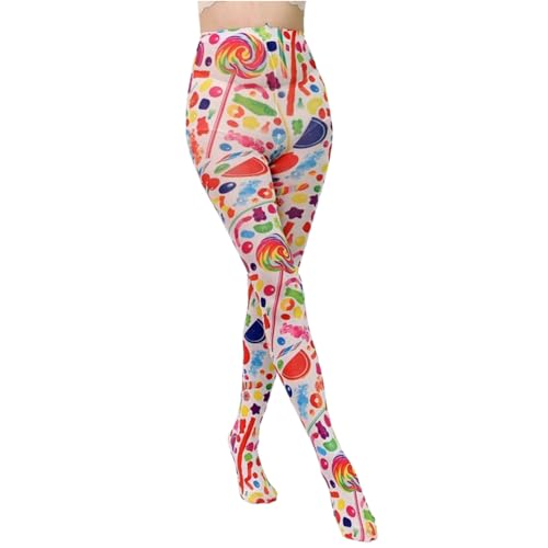 Women's Patterned Tights with Design Colorful and Dazzling Pantyhose Sheer Stockings