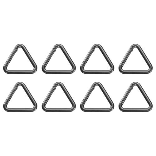 Porte-clés triangle à ressort en métal uxcell pour l'organisation de vos clés