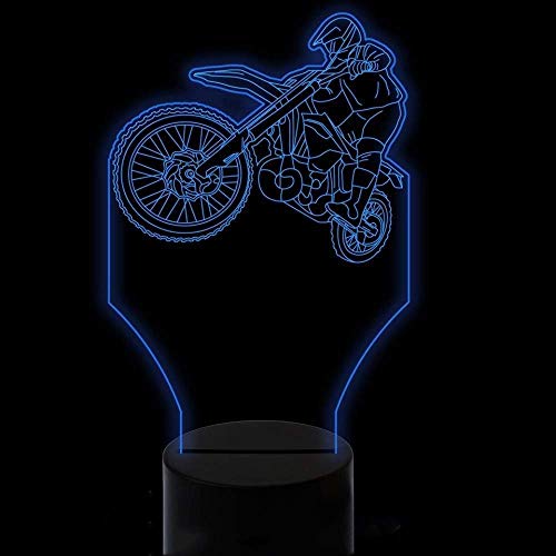 3D Nachtlicht 7 Farbwechsel Schreibtischlampe Visuelle Modellierung...