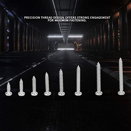 Kit surtido de tornillos autorroscantes 400 piezas miniatura 4