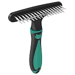 Pet Grooming Brush Carpet Restoration Carpet Rake Hair Cleaner Suitable for Rug and Carpet Undercoat Rake Comb for Dogs and Cats Slicone Handle Deshedding Brush (Green) – Bild 2