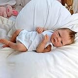 Picture of AFEWD Realistic Reborn Baby Silicone Girls, Cute 18 Inch Real Life Dolls with Full Body Vinyl Bebe Reborn De Silicona, with Weighted Soft Body Lifelike Newborn for Gift