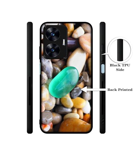 Image of Sea Stones Design Premium 2D Printed Metal Back Case Cover for Realme C55 4G / Narzo N55 4G