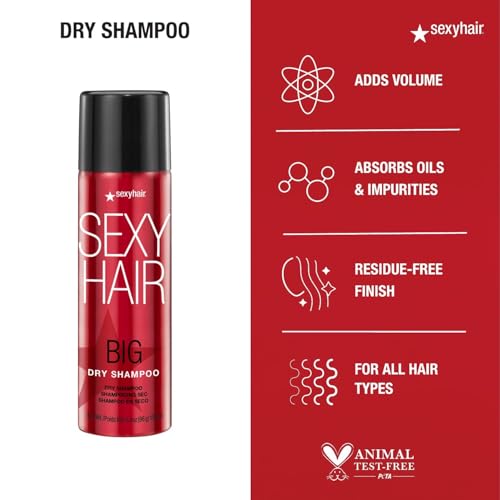 SexyHair Big Dry Shampoo | Remove Oils and Impurities | Provides Additional Volume | All Hair Types