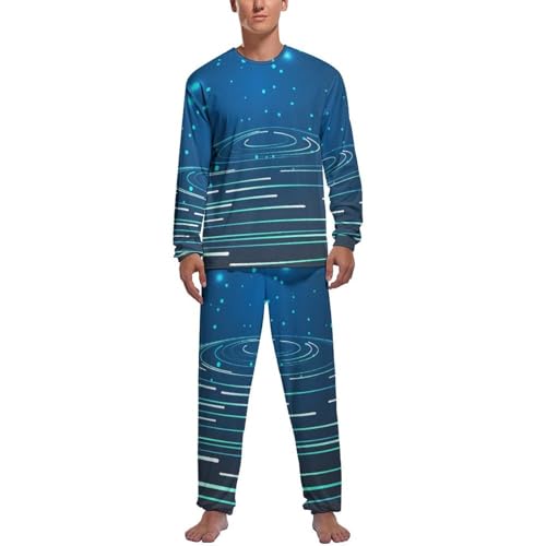 Vêtements de nuit pantalon pyjama homme manche longue ensemble