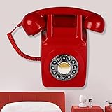 [Regalo ideale] Questo telefono retrò con filo per la casa è di ottima qualità e viene fornito con una bella confezione, potrebbe essere un regalo per i tuoi amici, familiari, genitori, nonni o chiunque sia interessato alle vecchie mode.