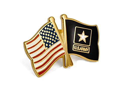 Northwest Territorial Mint USA/US Army Flags Lapel Pin