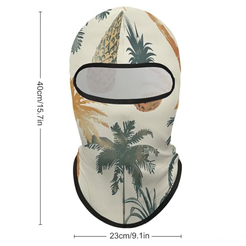 Balaclava para Hombres y Mujeres con Diseño de Piña y Árbol, Máscara Facial Completa para Ciclismo y Esquí miniatura 2