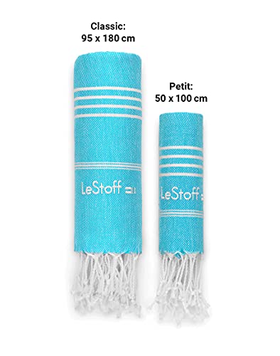 LeStoff Premium Hammam Towel, 100% Organic Cotton, Pre-washed Sustainable Absorbent & Quick-drying, Beach, Bath, Shower, Yoga - Image 4