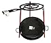 Kit Paellero 40 cm Gas butano, paellera esmaltada de 50 cm, regulador de Gas + 1,5 metros de Manguera, soporte de 3 Patas reforzadas (50)