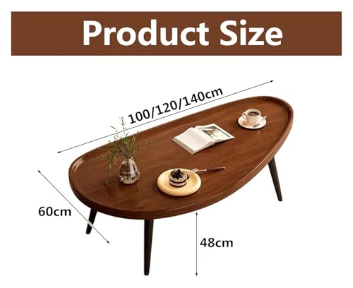 Table basse table de salon en bois pour bureau et séjour moderne - 3