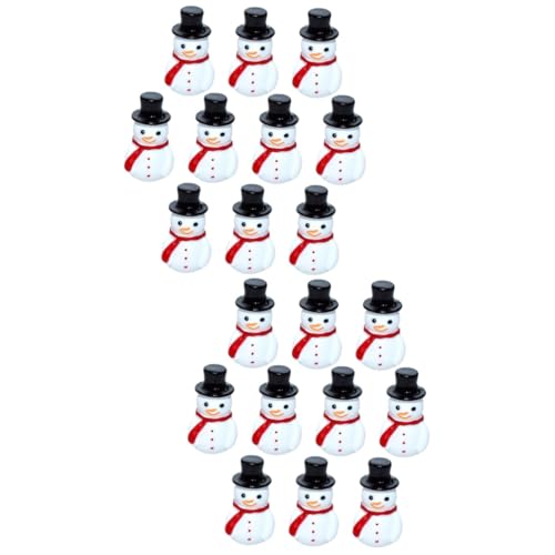Alipis 2 Set Di Decorazioni Natalizie in Miniatura Di Pupazzo Di Neve Pupazzo Di Neve Mini Per Palline Di Natale Da Tavolo Figure Di Di in Miniatura 10 Pezzi * 2