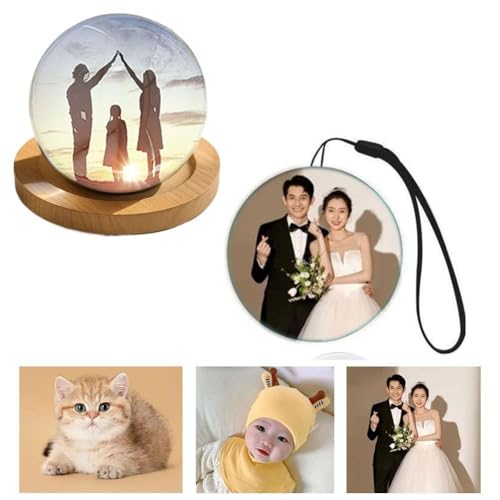 Image of Memory Sphere Lamp, 2.7 inch Crystal Ball Video Player, 2026 New Memory Lamp Ball, Digital Display Sphere, CrystalBall Video Player Ideal and Christmas Decorations (Orange 1 Pcs)