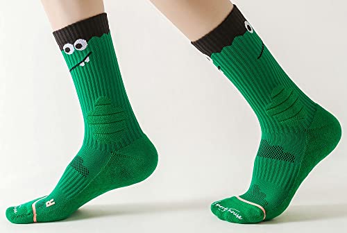 Functional Sports Socks Animal Athletic Crew Socks for Women Big Kids3