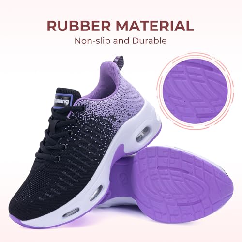 Image of Womens Slip On Tennis Sneakers Walking Running Shoes Easy to Wear
