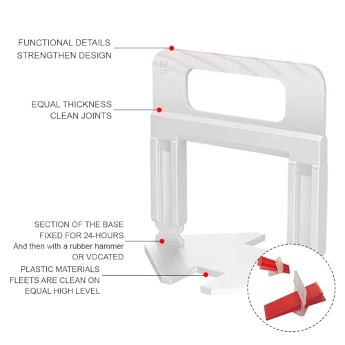 Fliesen Nivelliersystem,Fliesen Nivelliersystem 2.0mm 100 Stk Zuglaschen,Fliesen Nivelliersystem Zuglaschen,Standard Laschen Fugenbreite 2mm,Fuge Verlegesystem Verlegehilfe,Kreuzkreuz