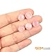 GEM-Inside Rose Quartz Gemstone Cabochon for Jewelry Crystal Flat Back Round Semi Precious 5PCS 8mm CAB