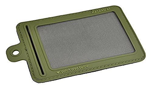 HAZARD 4 ID-Window-Patch: Rubber Hook Backed w/Company Logo (Small Model) (OD Green)