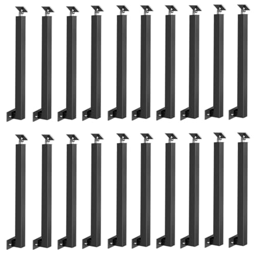 Adjustable Iron Stair Railings with Brackets - Perfect for Commercial Corridors &amp; Modern Staircase Design, Durable Safety Solution for Homes &amp; Businesses