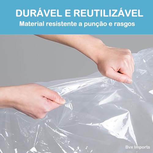 Kit 10 Sacos a Vácuo Organizador para Roupas 50x60 cm e Bomba Manual, ideal para viagens, endredom,